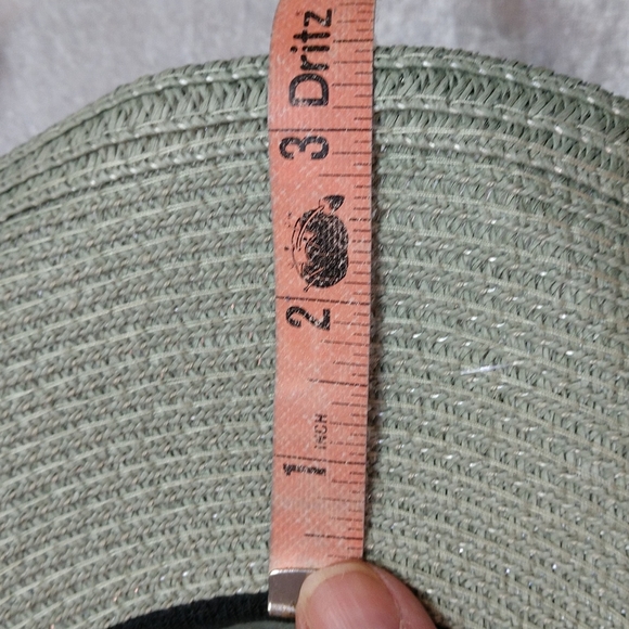 Unisex Woven Western Straw Beach Sun Hat Cowrie Cowry Shells Tassels Sage Green - Picture 15 of 15